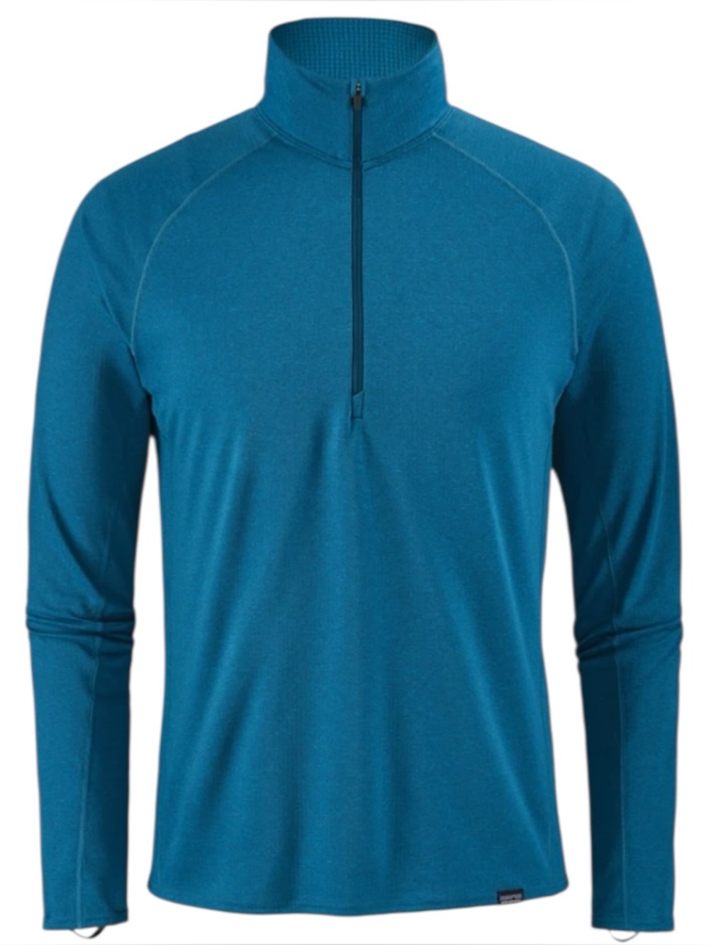 Patagonia Capilene Expedition Weight Blue 1/2 Zip Baselayer Pullover Mens XL EUC